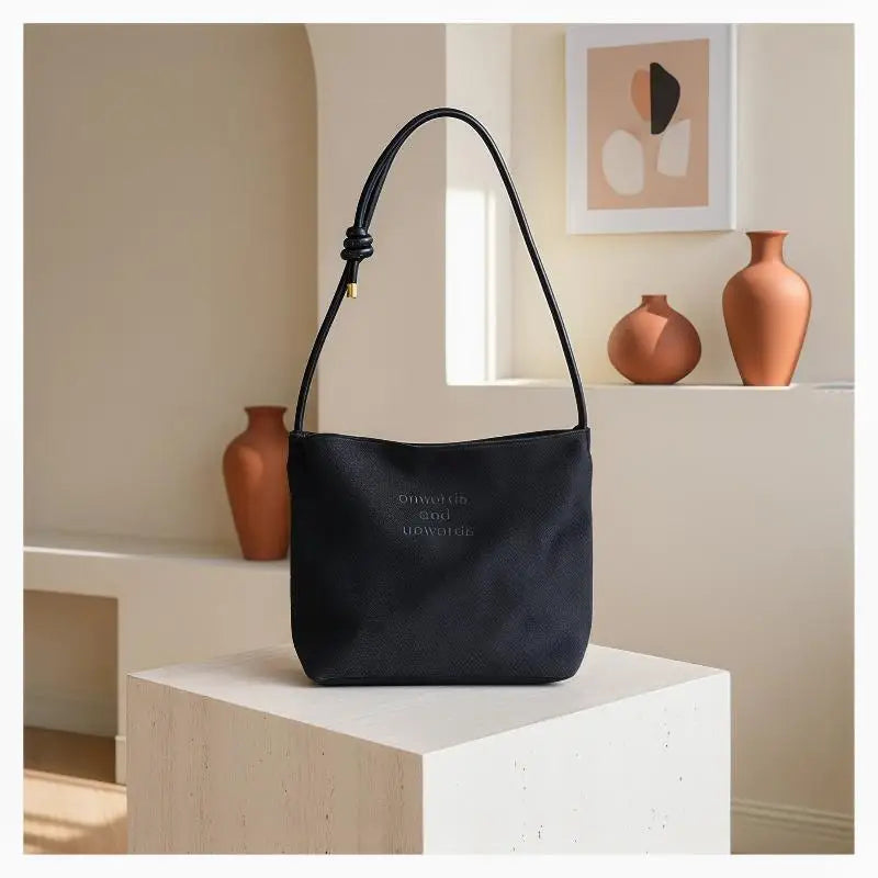 Women's Suede PU Tote Shoulder Bag | Large Capacity Letter Pattern