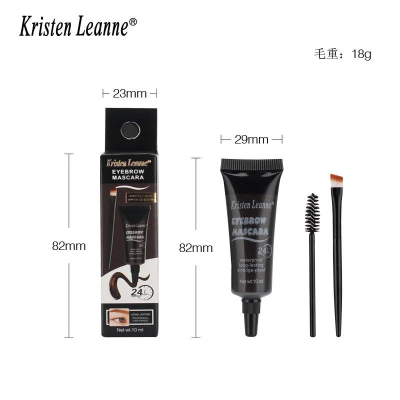 6 Colors Eyebrow Dye Creamt 1pcs - Waterproof Tint Gel with Makeup Brush Long-Lasting Formula Eyebrow Gel & Dye Oasis Select