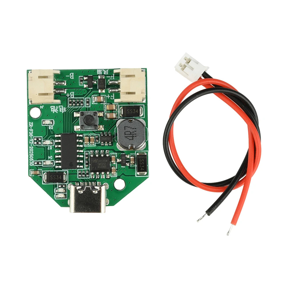 Universal 3/4 Speed Small Fan Control Board Micro Rechargeable Circuit Board Charging Module USB Type-C Oasis Select Fourth gear