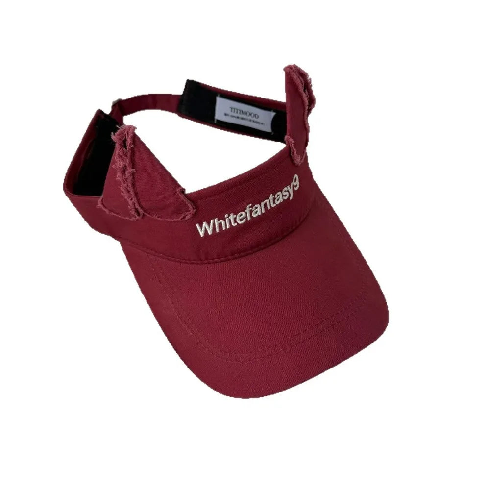 Fashion Lightweight Cat Ears Baseball Cap Cute Ear Solid Color Sun Visor Letter Embroidered Adjustable Sun Hat Summer Oasis Select