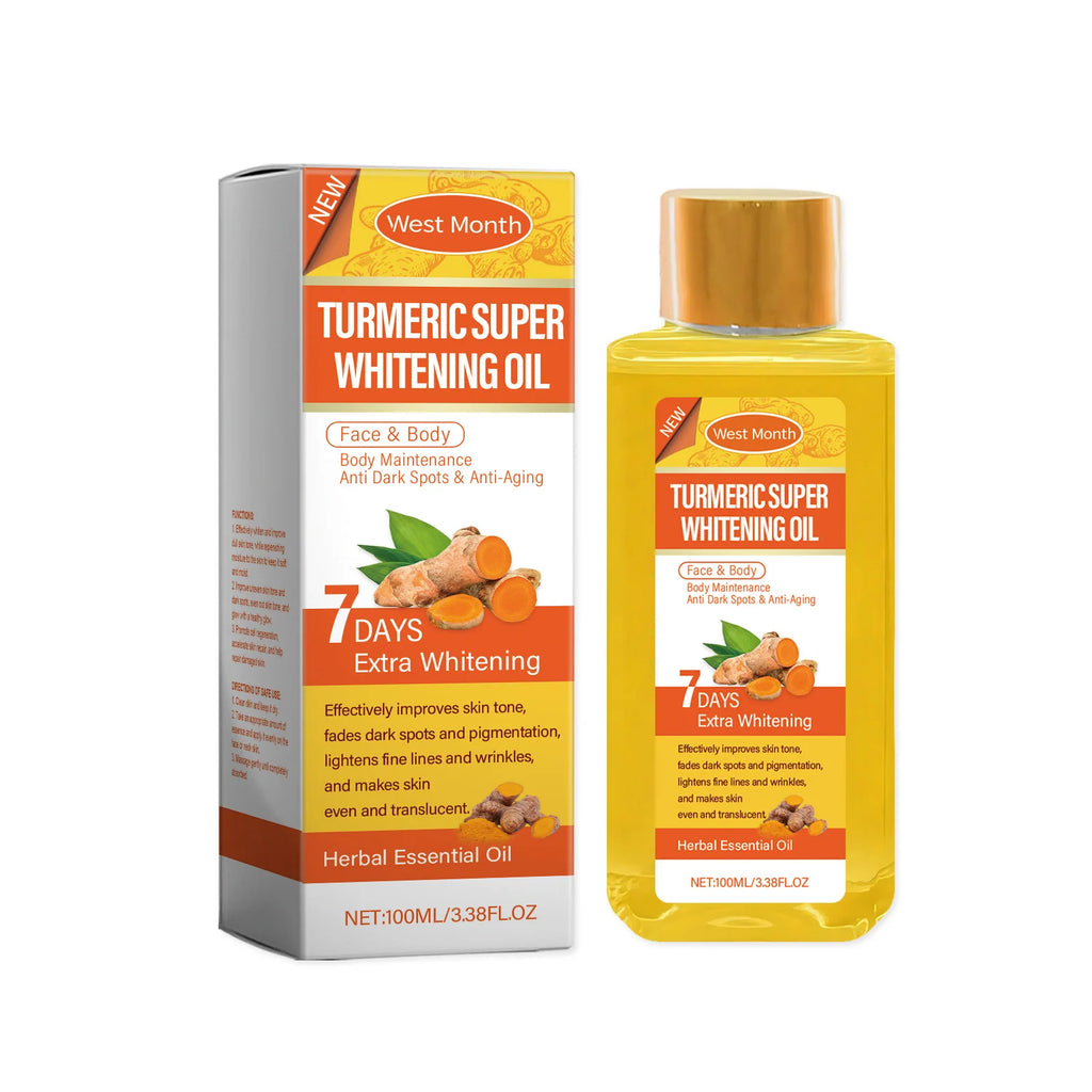 Turmeric Body Oil – Brightening & Moisturizing Skin Care 100ml Turmeric Body Oil Oasis Select 100ml boxed