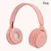 Y08 Headphone Bluetooth Headset Earphone Wireless Headphones Stereo Foldable Sport Gaming Macaron Headphones for Android IOS Oasis Select Pink