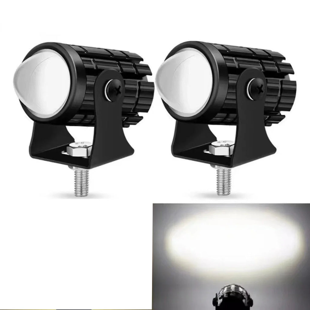 1/2PCS Motorbike LED Spotlights, Dual Color Universal Mini Driving Light for Truck & Off-road Oasis Select white 2pcs