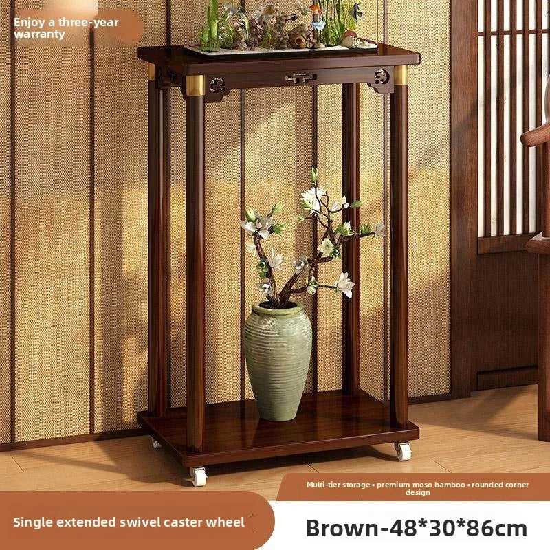 Flower table household living room multi-layer shelf entry door fish tank placed balcony outdoor movable plant flower pot rack Oasis Select Level 2 A