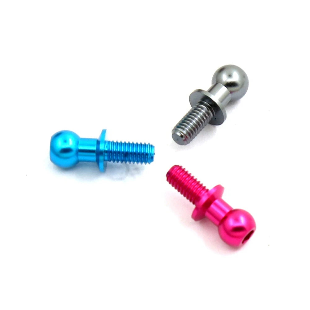 10Pcs M3 Metal Hex Ball Screws for TT01 TT02 D5 1/10 RC Drift Car Spare Parts Universal,Blue Oasis Select