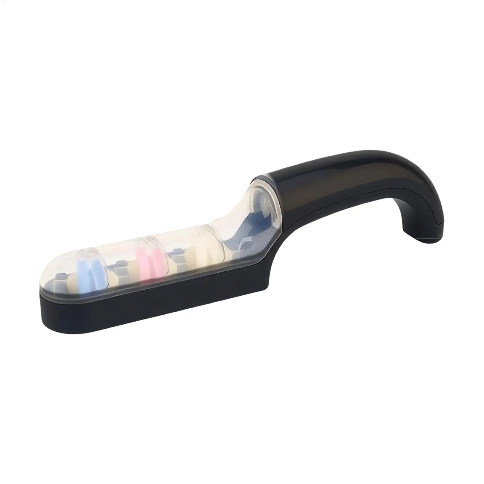 Handheld Cutter Sharpener Level 3 Quick Sharpening Tool Knife Sharpener With Anti-slip Base Kitchen Small Tools Stone Knives Oasis Select