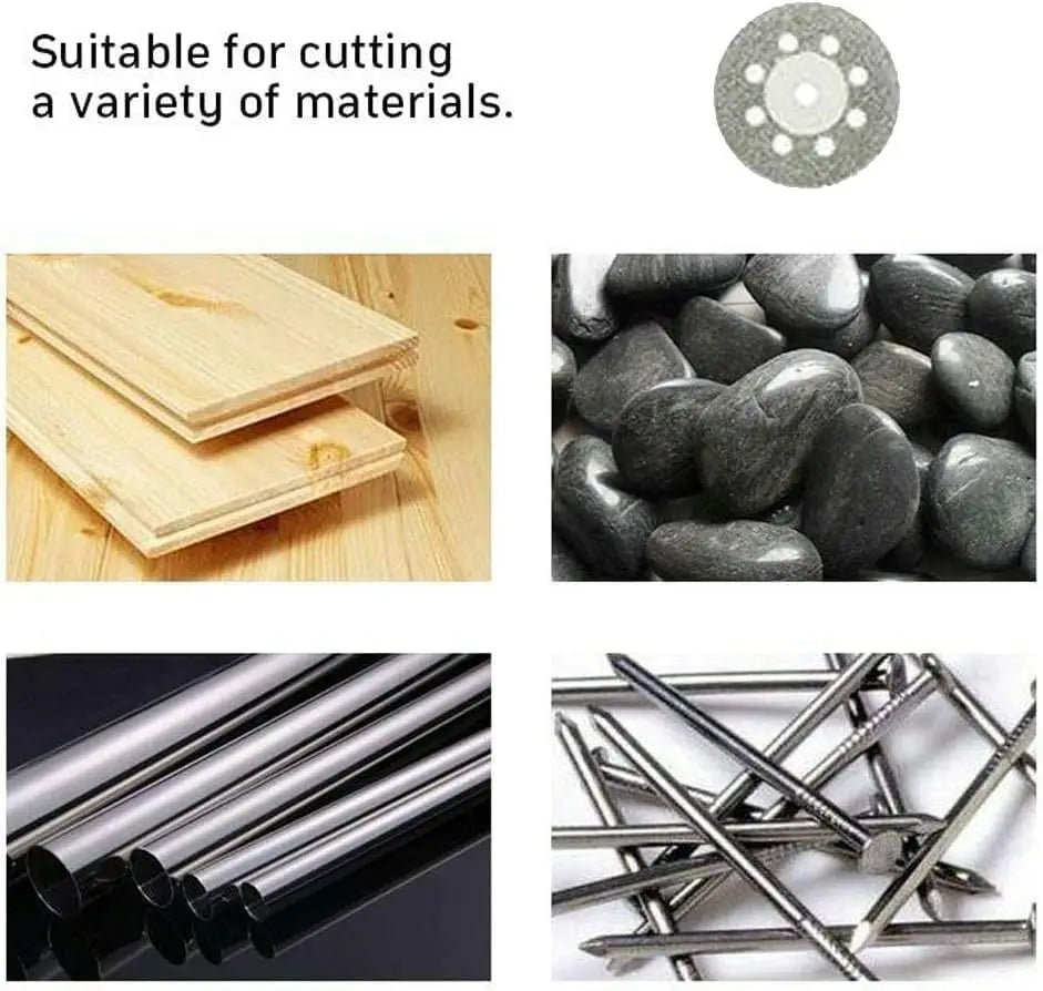 10/30 pcs of 22mm diamond cutting discs with grinding wheel shafts, for cutting plastic wood and metal,for electric rotary tools Oasis Select