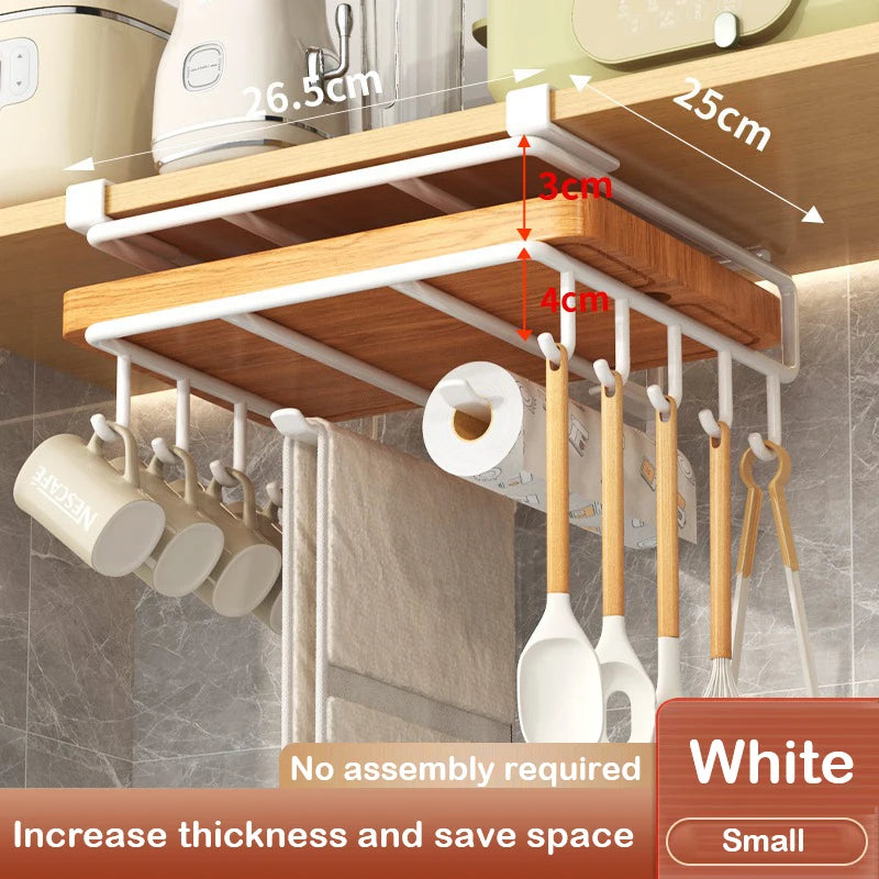 Kitchen Under Cabinet Basket Storage Shelf Cutting Board Rack Kitchen Closet Rack Under Desk Cabinet Office Bathroom Organizers Oasis Select 23