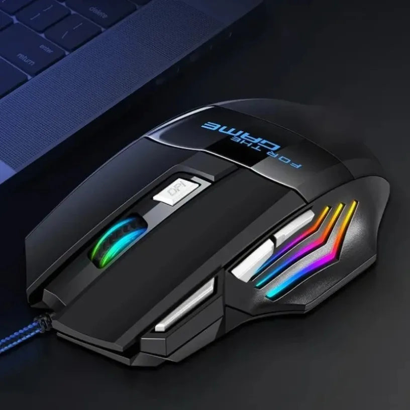 1 PCS New RGB Backlit Ergonomic Game Mice Hyperspeed USB Gaming Mouse 7D Esports Wired Mouse for Laptop PC Gamer Oasis Select