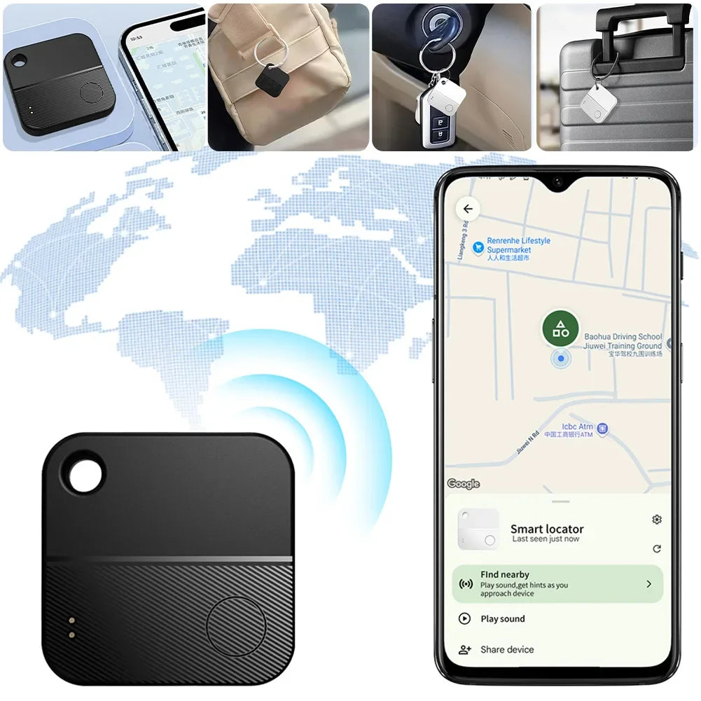 Bluetooth Tracker for Google Find Hub | Key, Pet & Bag Finder
