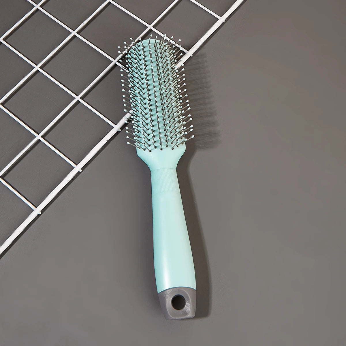 Anti-Static Detangling Hair Brush with Tail Fork & Scalp Massager Detangling Hair Brush Oasis Select S6629-blue