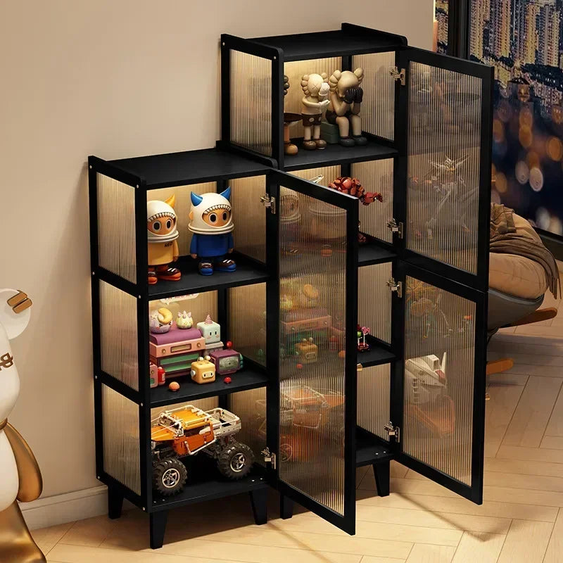 Floor-to-ceiling Bookcase Home Shelf Living Room Multi-layer Storage Locker With Cabinet Door Simple Wall Office Bookshelf Oasis Select