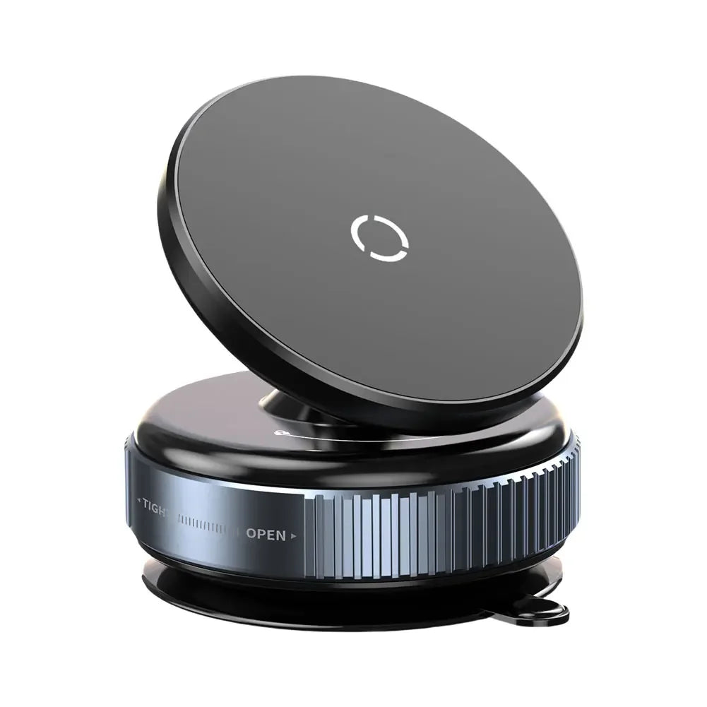 360° Vacuum Magnetic Suction Cup Phone Mount, Adjustable Hands-Free Suction Cup Phone Holder for Car/Gym/Mirror/Smooth Surface Oasis Select black
