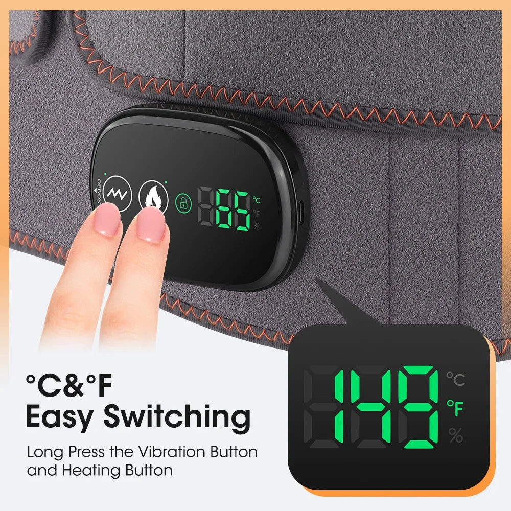 Hailicare Electric Waist Massager Belt | Heat, Vibration & Red Light