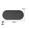 Car Sun Shade UV Protection Folding Auto Rear Window Sunshade 100x50cm Universal Mesh Back Window Visor with Suction Cups Oasis Select BLACK