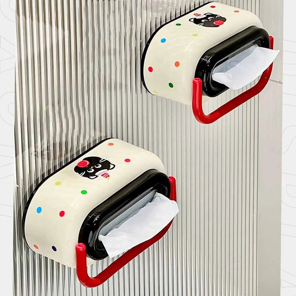Creative Desktop Tissue Box Adorable Non-Slip Base Cute Tissue Storage Box Reusable Napkin Dispenser Napkin Storage Case Oasis Select