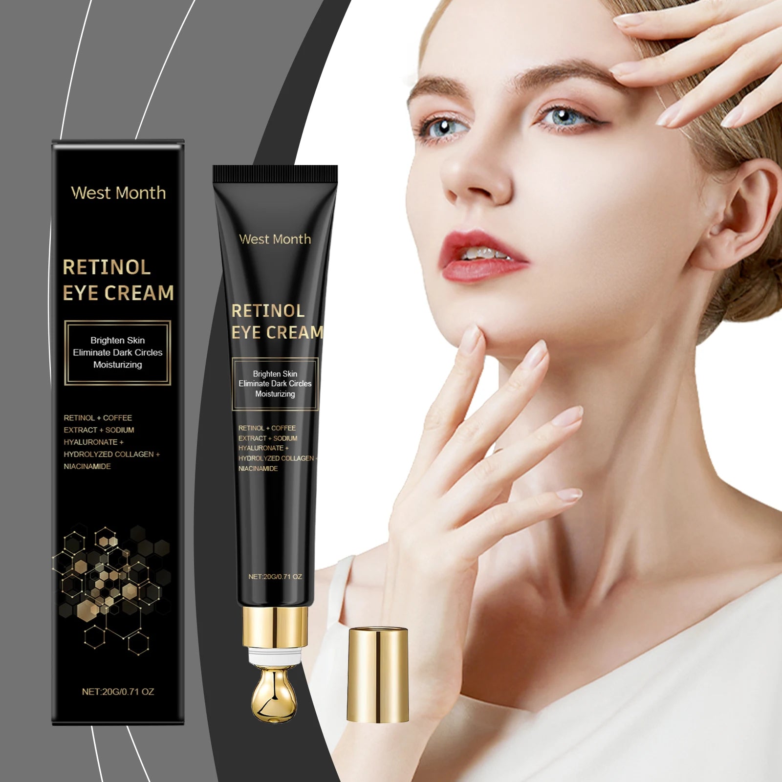 WEST MONTH Eye Cream – Dark Circles, Wrinkles & Anti-Aging Anti-Aging Eye Cream Oasis Select