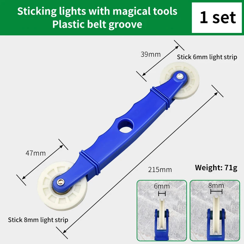 Rubber Mesh Wheel Window Install Tool Window Screen Hand Installation Repair Roller Yarn Double-Head Pressure Pulley Oasis Select B
