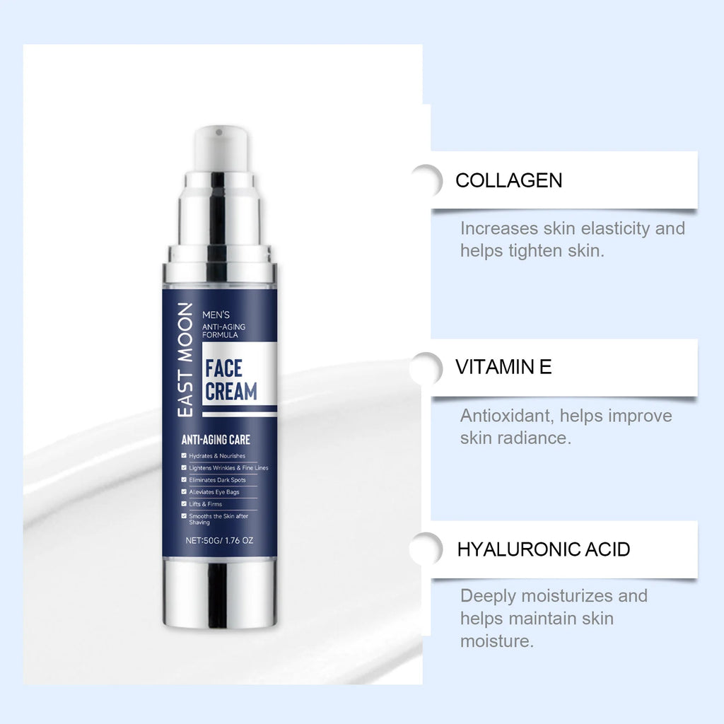 Men's Facial Firming Cream – Anti-Wrinkle & Moisturizing 50g Men's Face Cream Oasis Select