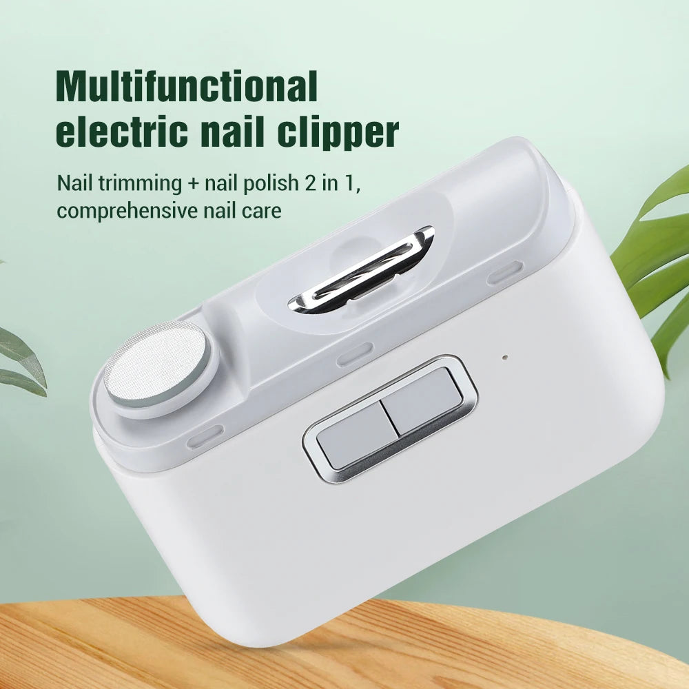 2-in-1 Electric Nail Clipper & Grinder with LED | Baby & Adult Electric Nail Clipper Oasis Select