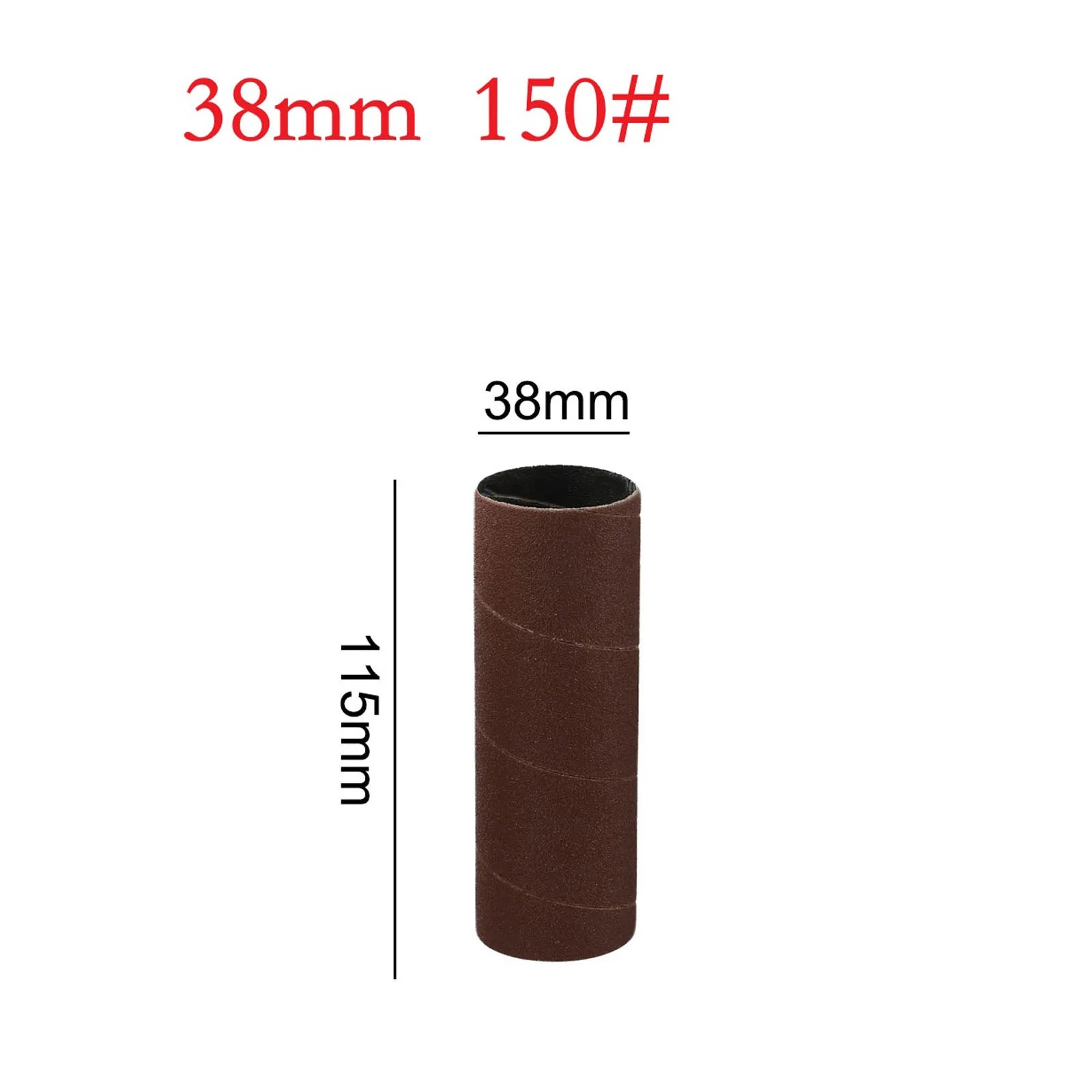 115mm Sanding Drum Sleeves Sanding Paper Drum Polishing Tools 80/150/240 Grit Sandpaper For Metal Woodworking Polishing Oasis Select 38mm 150Grit