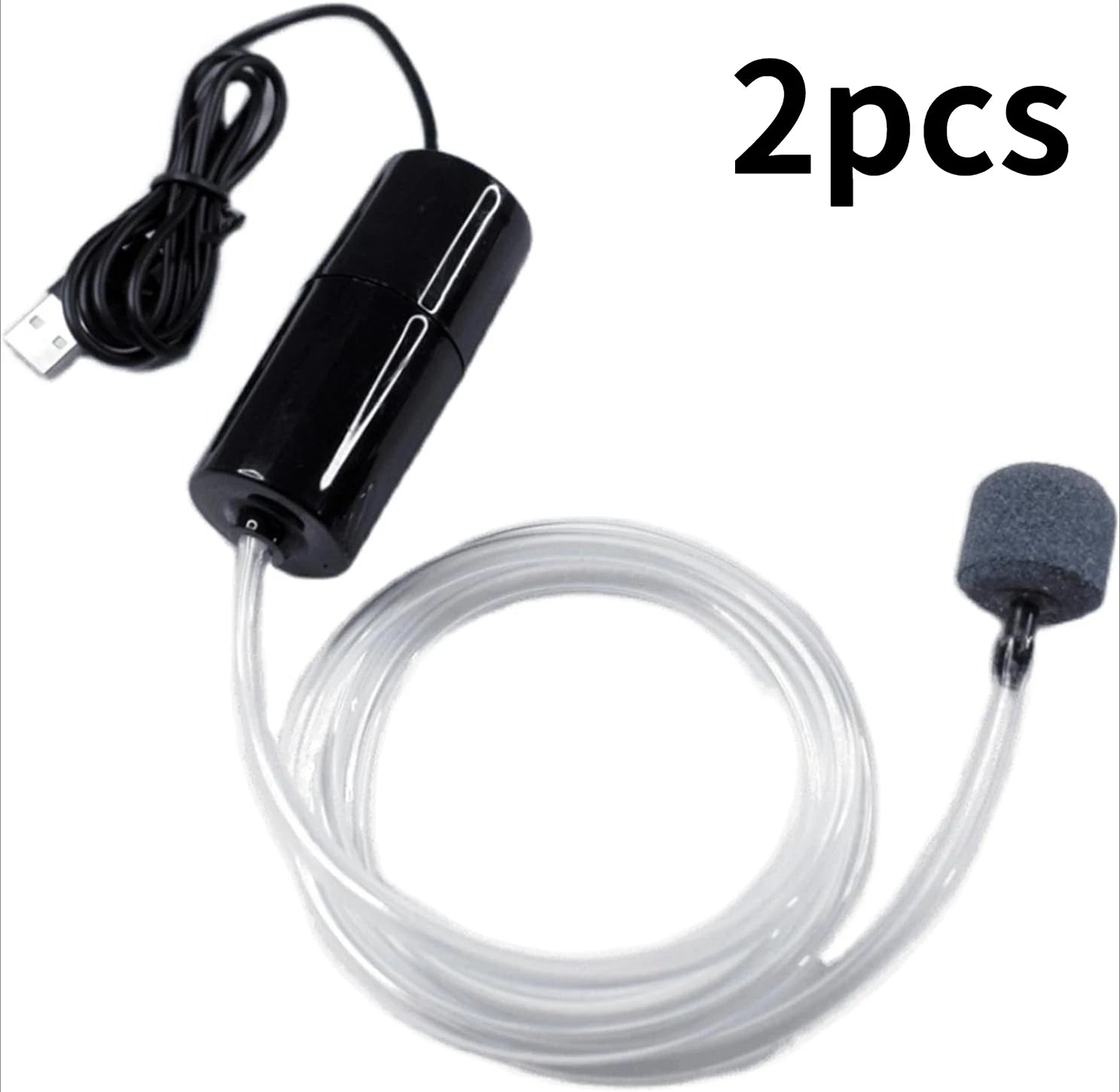 Aquarium Aerator Portable USB with Copper Cores Motor Quiet Operate Oxygen Pumps for Tanks and Fishing Fish Tanks Aerator Pumps Oasis Select 2pcs