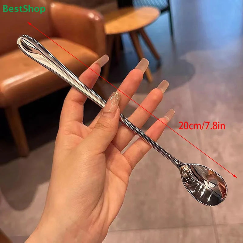 Long Handle Stainless Steel Stirring Spoon – Coffee & Cocktails