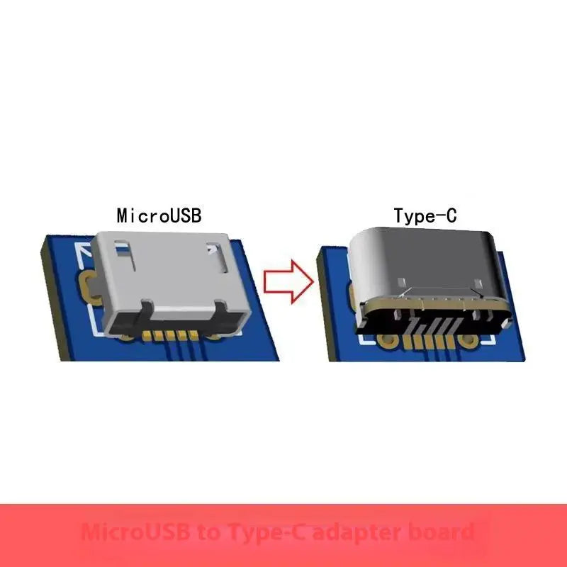2Pcs Charging Port For PCB Soldering DIY Repair Adapter USB Connector Type C Female Jack 5Pin SMD SMT Type-C Socket Oasis Select