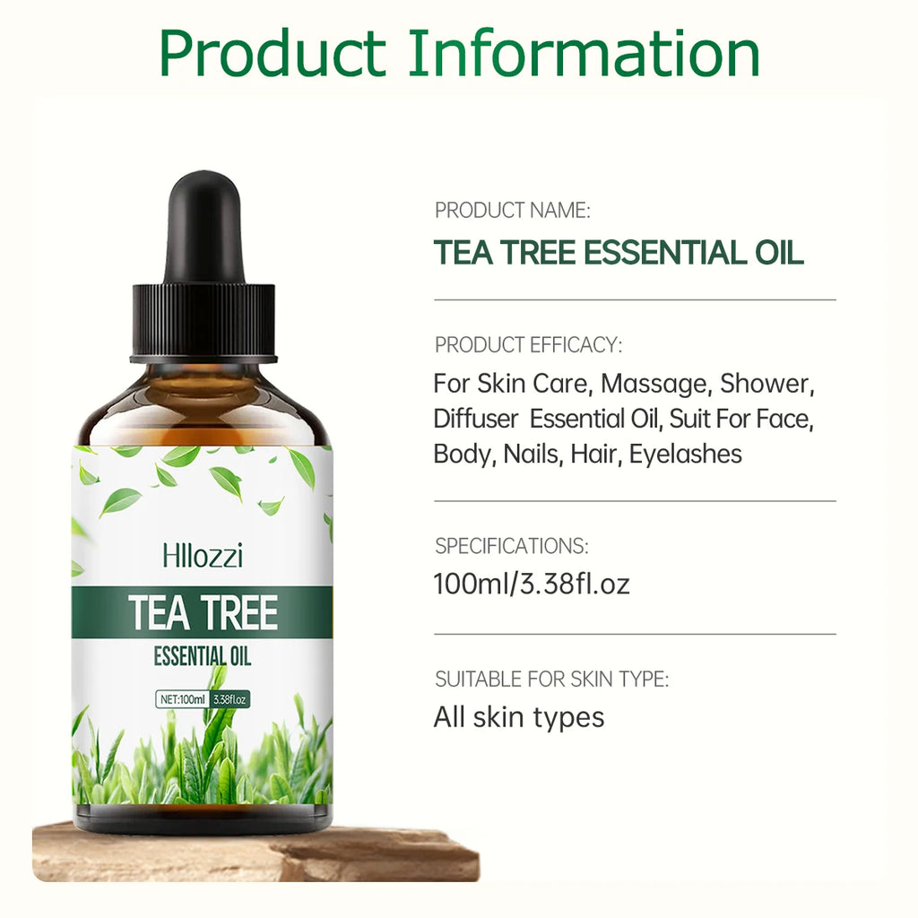 Tea Tree Essential Oil 30ml 60ml 100ml – Body, Hair & Aroma
