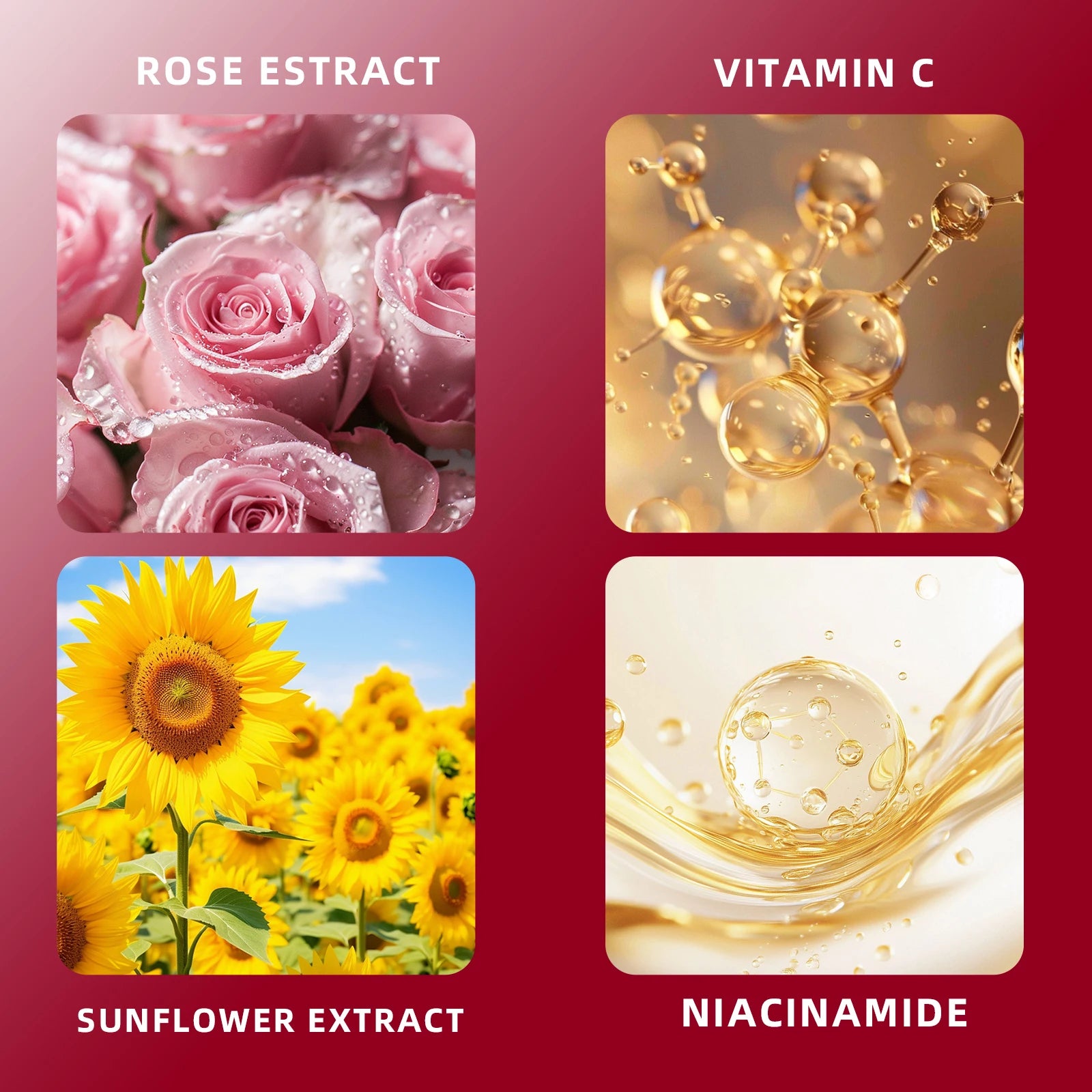 veérenae Rose Vitamin C Face Serum – 24-Hr Hydration