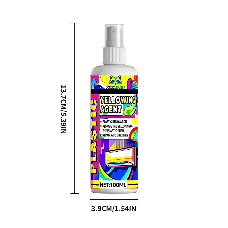 Plastic Restoration Spray - Quickly Remove Yellowing, Repair Air Conditioning Unit, Car cleaning products Oasis Select 100ml