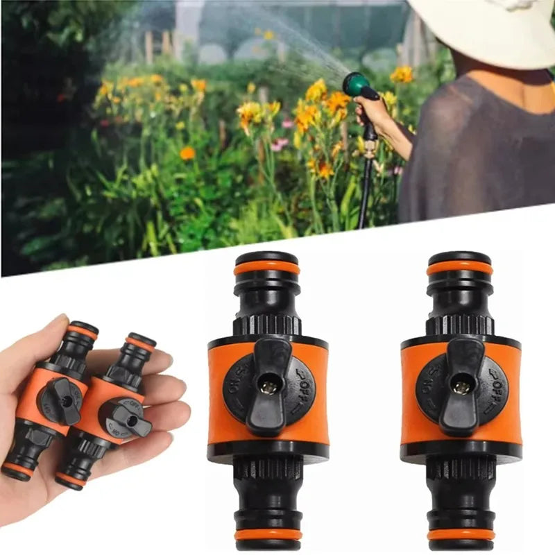 1PC/2PCS Garden Hose Shut Off Valve Tap Adapter Quick Joint Garden Sprays Sprinklers for Watering The Garden Oasis Select