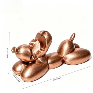 Cute Balloon Dog Eyeglass Holder Figurine Modern Art Desktop Decor Puppy Glasses Stand Ornament for Home Office Desk Decor Gifts Oasis Select Dog stands Black