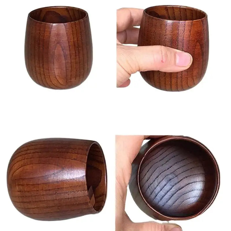 Wooden Whiskey Cup Bourbon Drinking Wooden Cup 2pcs Rustic Vintage Cool Bottle for Birthday Wedding Christmas Travel and Home Oasis Select