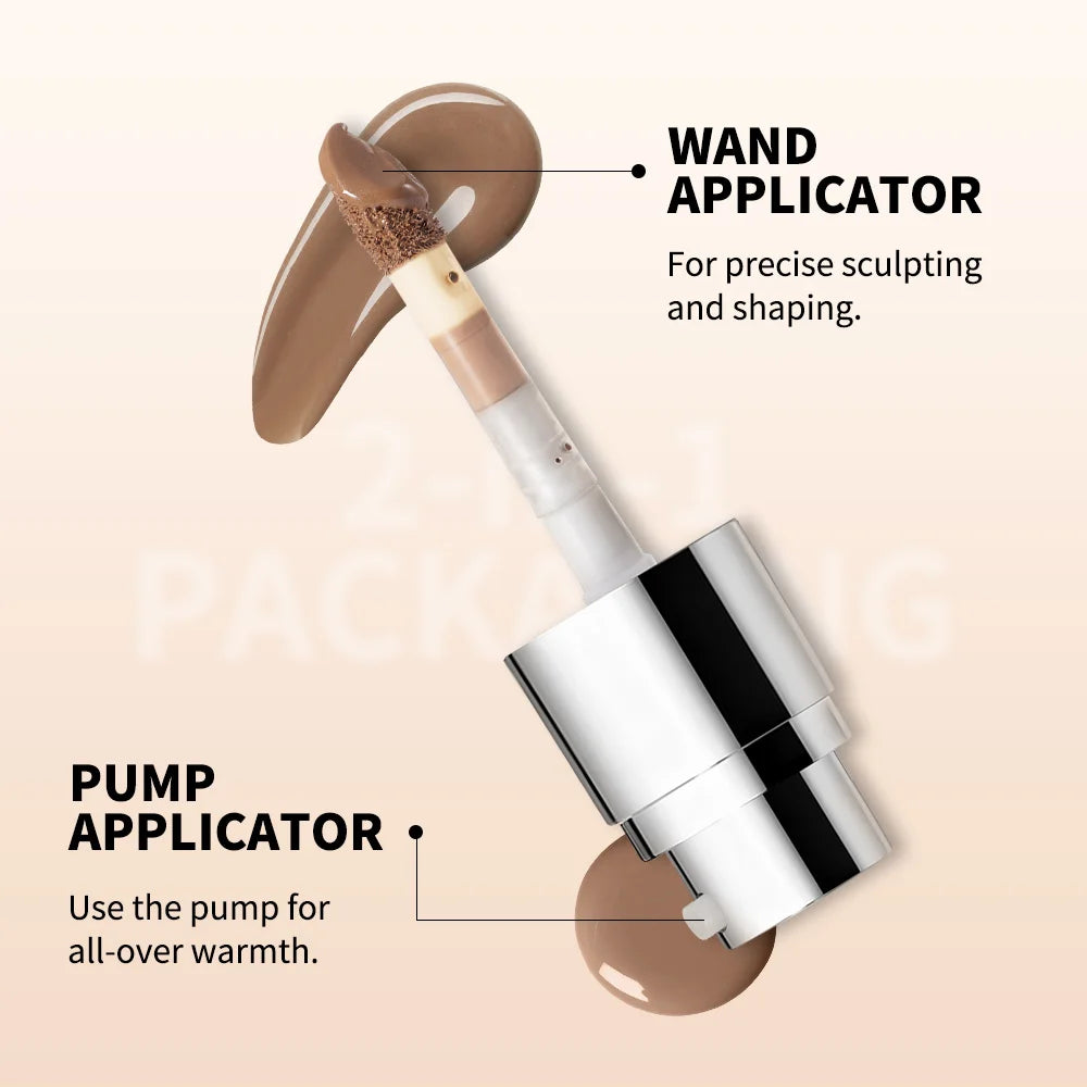 Lakerain Contouring Shaping Serum Long Lasting Nature Bronzing Foundation Deep Moisturizing Brighten Facial Contouring Concealer Oasis Select