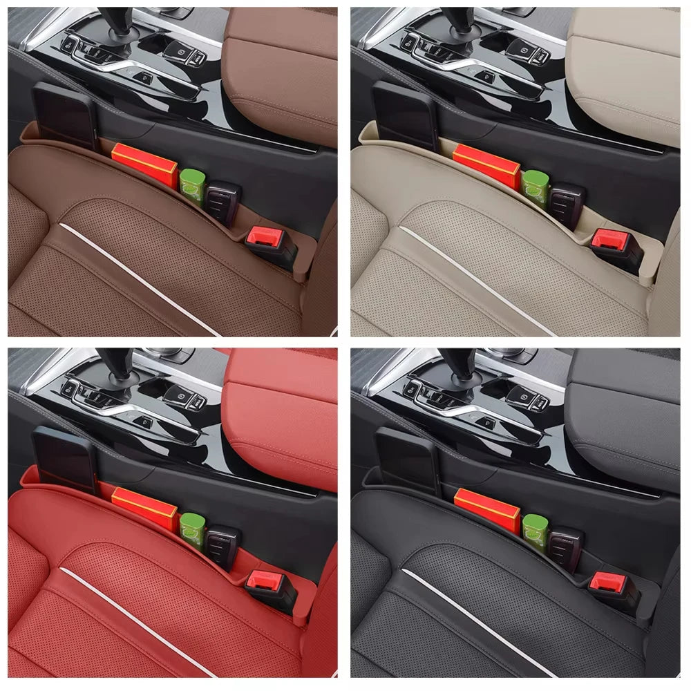 Car Seat Gap Filler & Storage Box – 2PCS Universal TPE