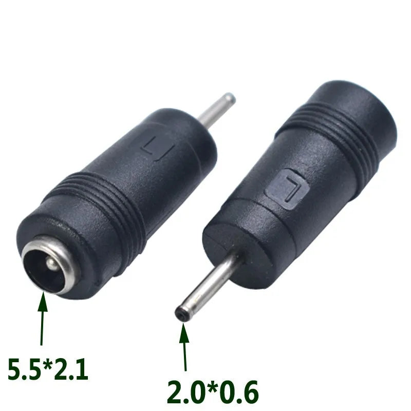 DC 5.5x2.1mm Female Jack Connectors to DC 4.0*1.7mm 3.5*1.35mm 4.8*1.7mm 7.9*5.5mm 6.3*3.0mm Male Plug Power Adapter Connector Oasis Select 2.0x0.6 to 5.5x2.1 1 PCS