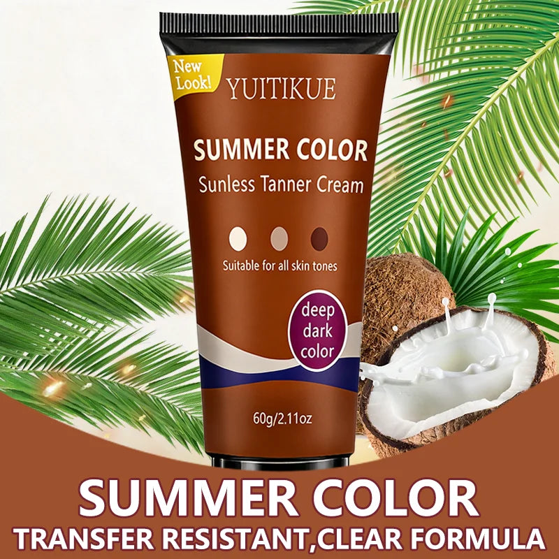 YUITIKUE Self Tanner – Clear Formula Deep Dark Glow 60g