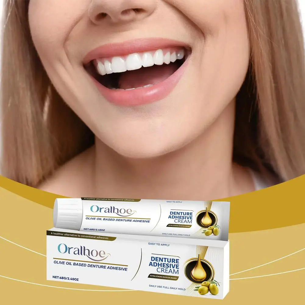 SADOER Denture Adhesive Cream – Secure Hold Natural Fit 68g Denture Adhesive Cream Oasis Select