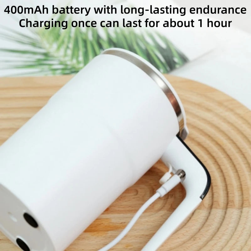 Electric Coffee Mug with LED Temperature Display - One-Touch Operation, Suitable for Mixing Coffee, Milk, Tea, Blended Drinks Oasis Select