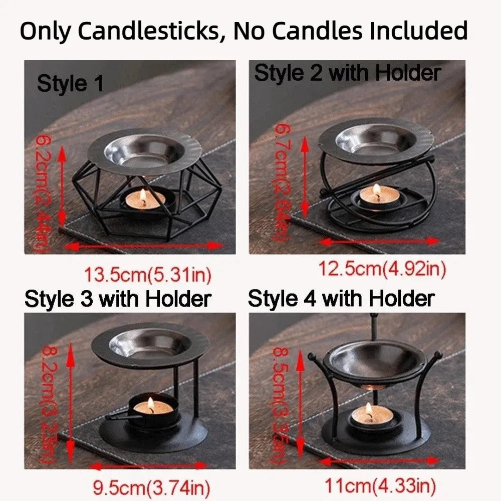 Polygon Metal Essential Oil Warmer & Aromatherapy Burner