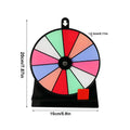 Prize Wheel Non-slip Wheel of Fortune Game Spinner with Stand Erasable Acrylic Board Roulette Wheel 12Slots Tabletop Prize Wheel Oasis Select Red