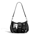 Y2K Canvas Star Pattern Women's Shoulder Bag | Chain Tote