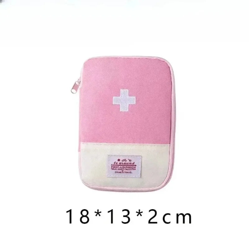 Portable Mini First Aid Medicine Organizer Bag Pill Case Emergency Survival Storage Pouch for Travel Camping Daily Home Use Oasis Select