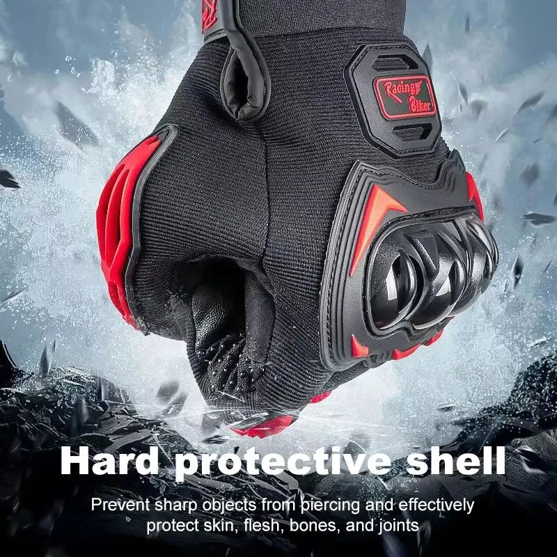 Motorcycle Gloves Black Racing Genuine Leather Motorbike Road Riding Team Glove Men Summer Winter Cycling Gloves Oasis Select