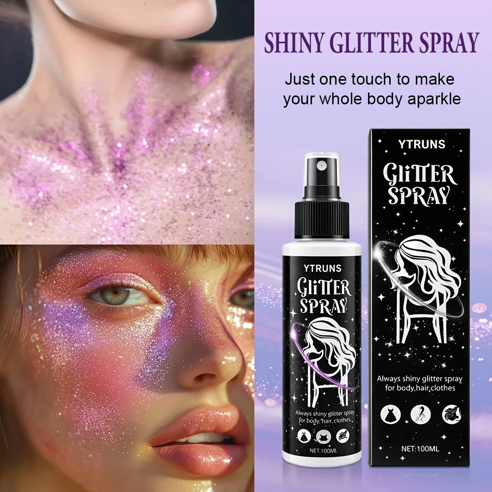 Body Glitter Spray – Shimmer Mist for Hair, Face & Body | 5 Colors