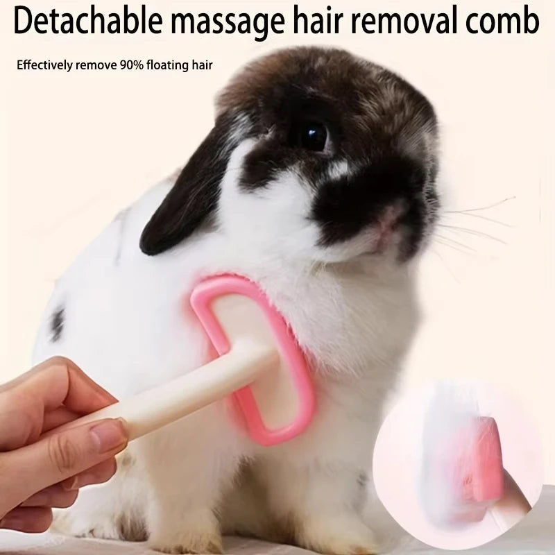 1Pc Detachable Rabbit Massage Hair Removal Comb For Rabbit,Chinchilla,Cat And Groundhog,Hair Grooming Supplies Pet Brush Oasis Select