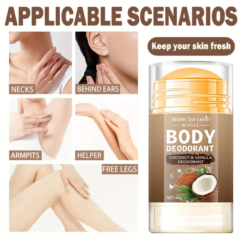 Water Ice Levin Full-Body Deodorant Stick – Moisturizing Unisex Solid Deodorant Stick Oasis Select