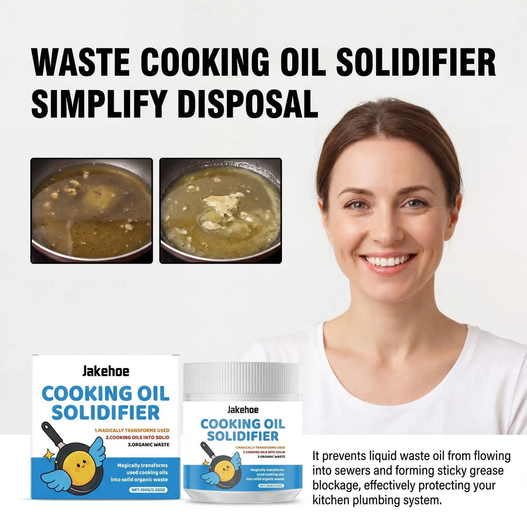 Cooking Oil Solidifier Powder Prevents Clogged Drains Turns Used Fryer Oil Into Solid Disposal For Home Restaurant Eco Cleaning Oasis Select
