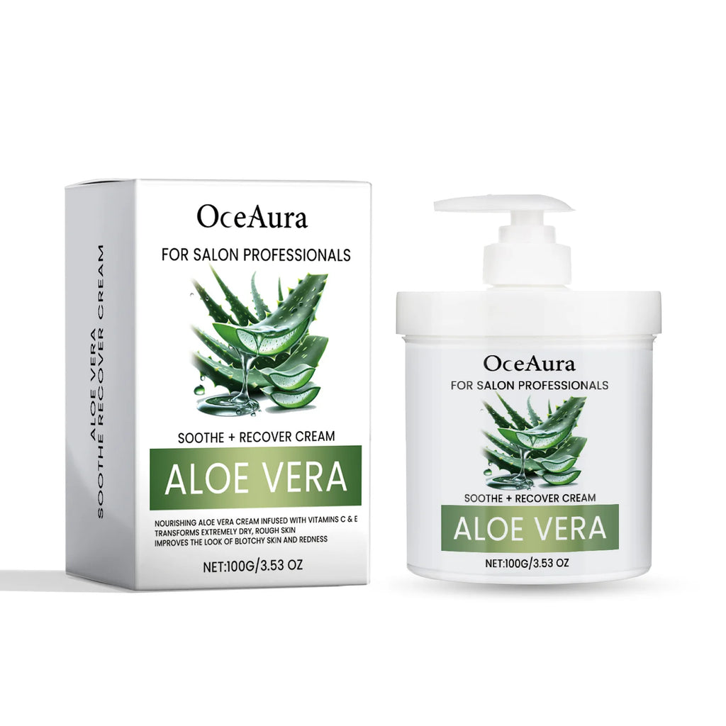 OceAura Whitening & Anti-Aging Face Cream 100g | Aloe Moisturizer Whitening Face Cream Oasis Select 100g boxed